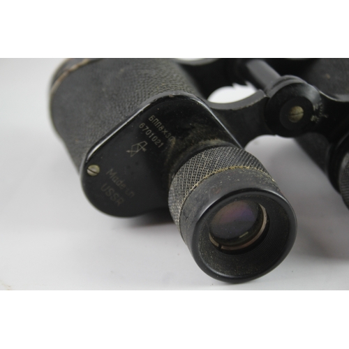 400 - Vintage 6nn 8x30 Made in USSR Binoculars Working w/ Original Case