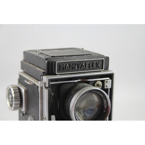 408 - Mamiyaflex Medium Format Twin Lens Film Camera w/ Mamiya-Sekor 105mm F/3.5 Lens