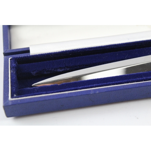 447 - Vintage 1977 Birmingham Sterling Silver Elizabeth II Jubilee Letter Opener (75g)