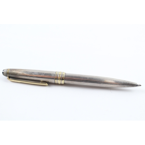 456 - Montblanc Meisterstuck .925 Sterling Silver Cased Ballpoint Pen / Biro (32g)