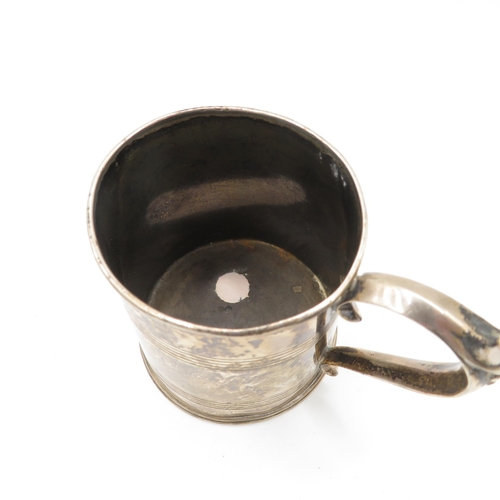 364 - Antique Victorian 1863 Sheffield Sterling Silver Christening Cup (141g)