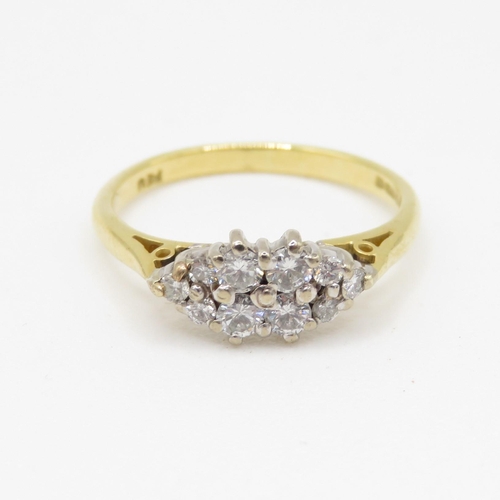 40 - 18ct gold diamond ring (2.1g) Size H