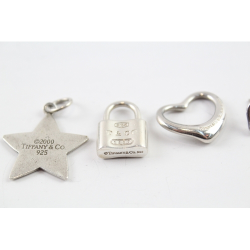 257 - Collection of Sterling Silver Tiffany & Co Jewellery inc. Star, Heart x 4 17g