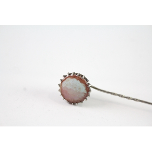 271 - Antique Saphiret Glass Stick Pin 4g