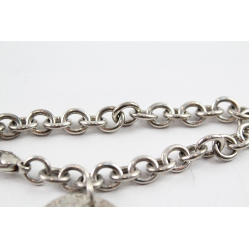 276 - Tiffany & Co Sterling Silver Belcher Link Bracelet w/ Round Tag 24g