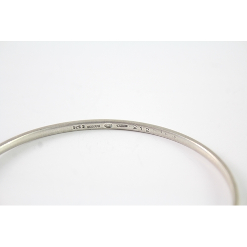 282 - Georg Jensen Sterling Silver Hook Clasp Bangle 9g