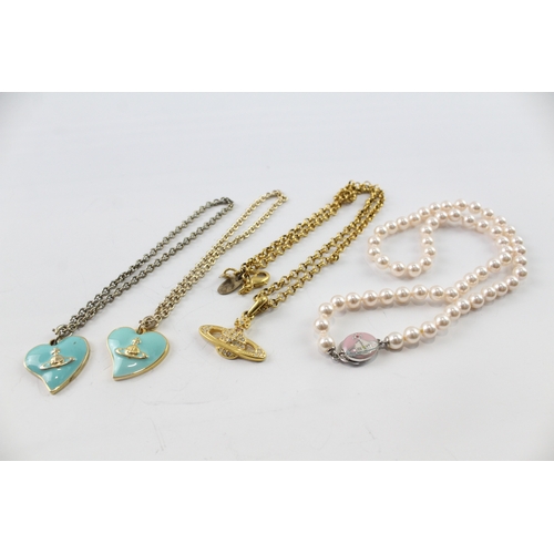 310 - Collection of Vivienne Westwood Jewellery inc. Simulated Pearl x 4 53g