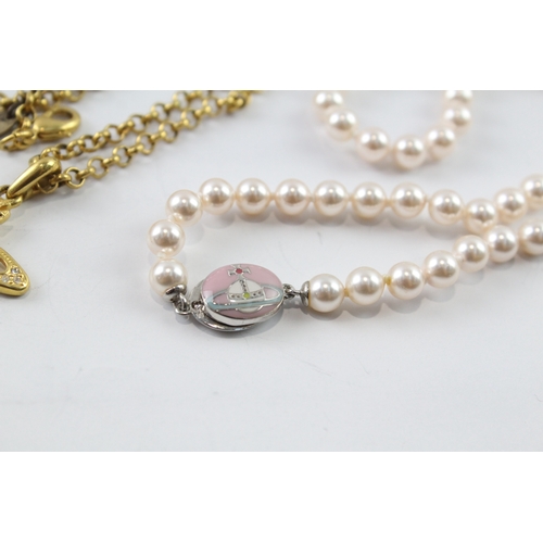 310 - Collection of Vivienne Westwood Jewellery inc. Simulated Pearl x 4 53g