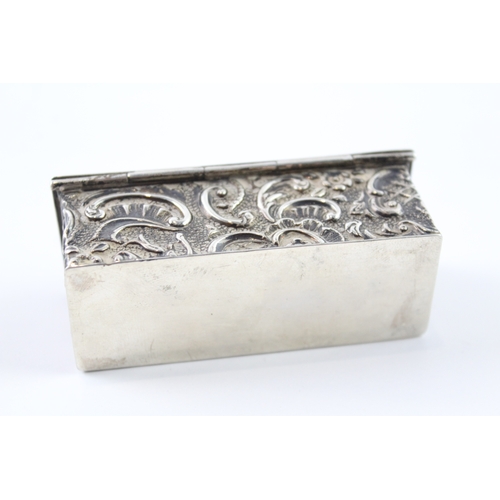 334 - Antique Victorian 1901 Birmingham Sterling Silver Trinket Box (55g)