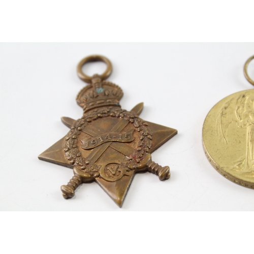 373 - WW1 1914-15 Star Medal Trio, Star & War Pte W Powell, Victory Pte VJ Powell x 3