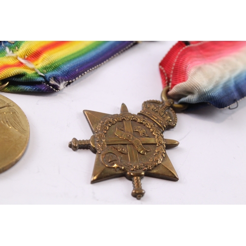 375 - WW1 1914 Mons Star Medal Trio, Star SS2192 Pte J Heath ASC, Pair J Heath RM