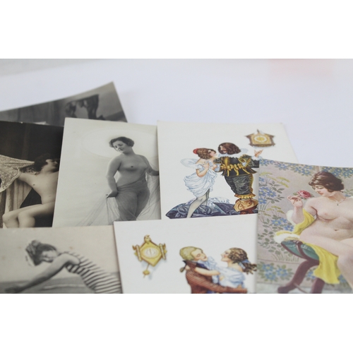 394 - Erotica Post Cards Inc Illustrative Photo German Etc Joblot