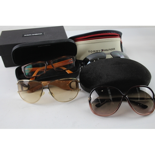 400 - Assorted Designer Branded Sunglasses & Cases x 4