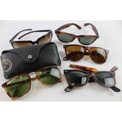 401 - Collection of Designer Rayban Sunglasses Inc Cases  x 5