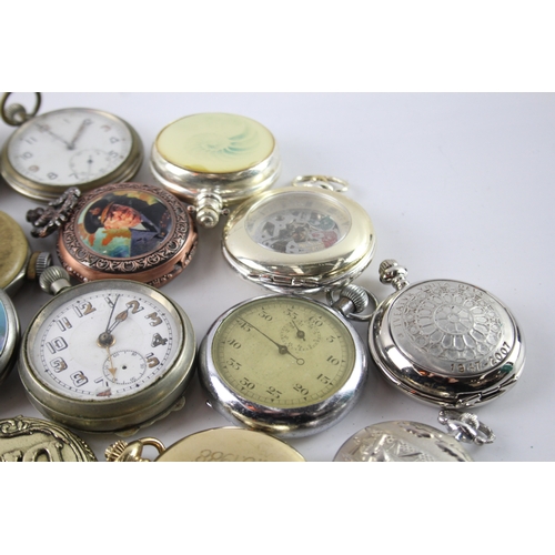 415 - Job Lot Assorted Vintage/Modern Pocket Watches Mechanical/ Quartz UNTESTED