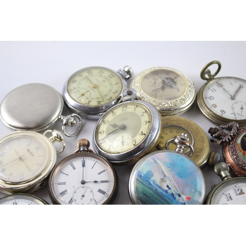 415 - Job Lot Assorted Vintage/Modern Pocket Watches Mechanical/ Quartz UNTESTED