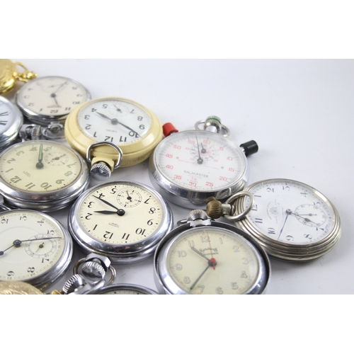 416 - Job Lot Assorted Vintage/Modern Pocket Watches Mechanical/ Quartz UNTESTED