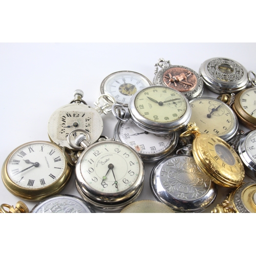 417 - Job Lot Assorted Vintage/Modern Pocket Watches Mechanical/ Quartz UNTESTED