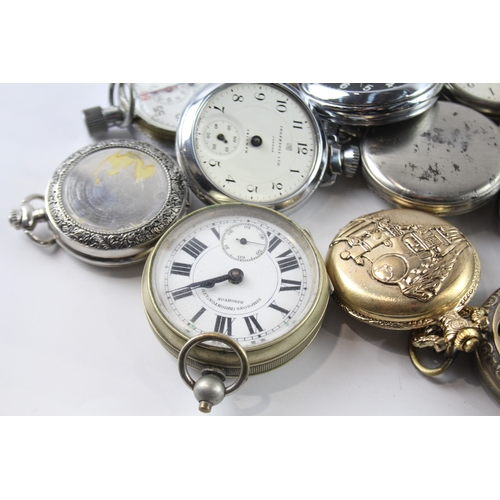 418 - Job Lot Assorted Vintage/Modern Pocket Watches Mechanical/ Quartz UNTESTED