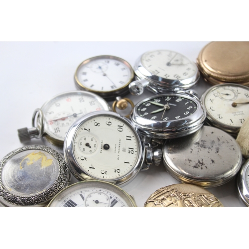 418 - Job Lot Assorted Vintage/Modern Pocket Watches Mechanical/ Quartz UNTESTED