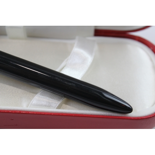 457 - Sheaffer Balance Lifetime Black Lacquer Fountain Pen w/ 14ct Gold Nib WRITING