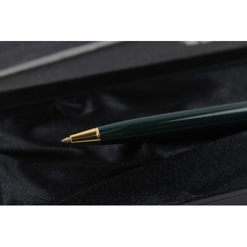 460 - Montblanc Noblesse Oblique Green Lacquer Ballpoint Pen / Biro WRITING Boxed