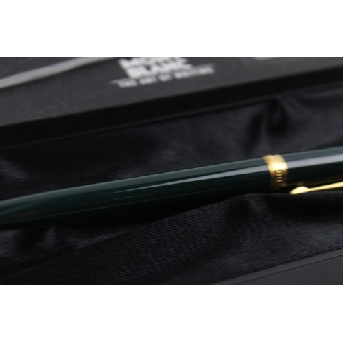 460 - Montblanc Noblesse Oblique Green Lacquer Ballpoint Pen / Biro WRITING Boxed