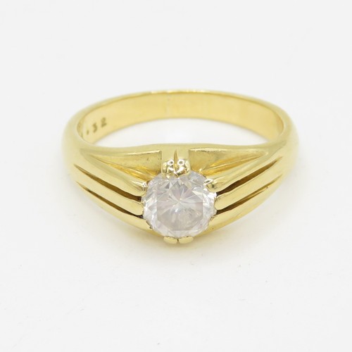 1 - 18ct Gold and Diamond (1.32ct) Ring - 8.3g - Size S 1/2