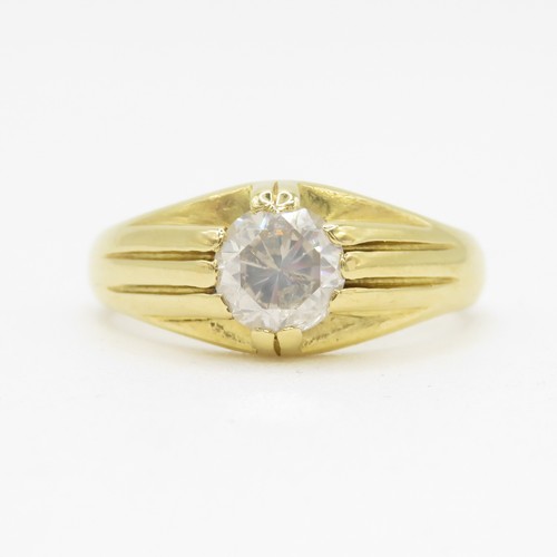 1 - 18ct Gold and Diamond (1.32ct) Ring - 8.3g - Size S 1/2