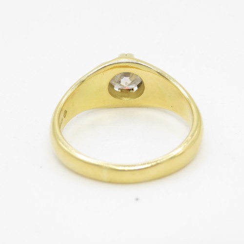 1 - 18ct Gold and Diamond (1.32ct) Ring - 8.3g - Size S 1/2