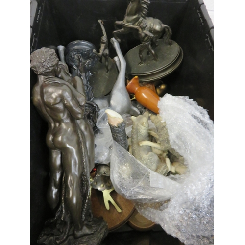 242 - Spelter figures and others