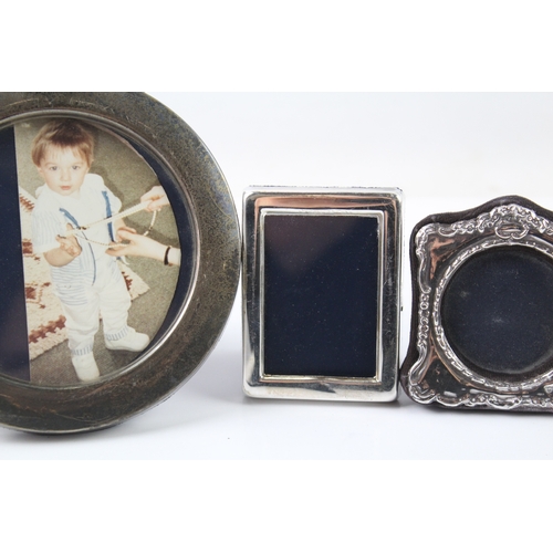 346 - 5 x Assorted Vintage .925 Sterling Silver Small Photograph Frames (297g)