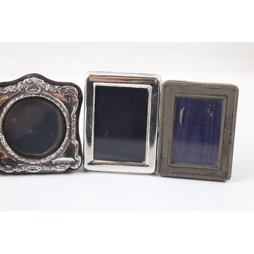 346 - 5 x Assorted Vintage .925 Sterling Silver Small Photograph Frames (297g)