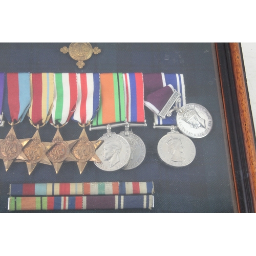 367 - Framed GV1 GSM WW2 Er II Medal Group GSM & LSGC 2752901 Pte C Sgt JC Stutter