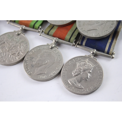 370 - Mounted WW2-ERII Police Long Service Medal Pairs Inc War Defence Police Sergt x3