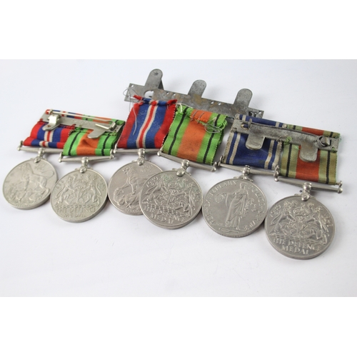 370 - Mounted WW2-ERII Police Long Service Medal Pairs Inc War Defence Police Sergt x3