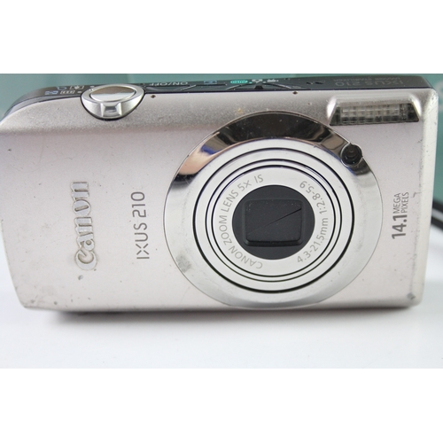 401 - Canon IXUS 210 Digital Compact Camera Working w/ Canon 5x Optical IS Zoom Lens