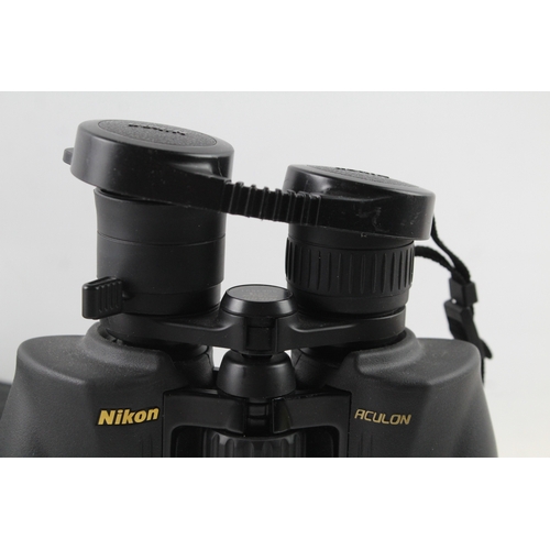 406 - Vintage Nikon Aculon 10-22x50 Binoculars Mechanically Working w/ Original Case