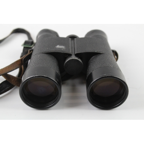 408 - Vintage Leitz Trinovid 10x40 B Binoculars Mechanically Working w/ Original Case