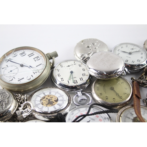 414 - Job Lot Assorted Vintage/Modern Pocket Watches Mechanical/ Quartz UNTESTED