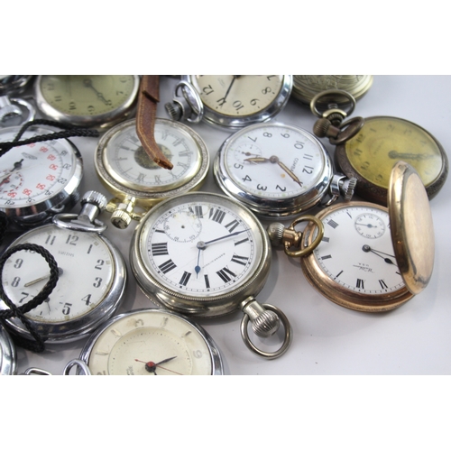 414 - Job Lot Assorted Vintage/Modern Pocket Watches Mechanical/ Quartz UNTESTED