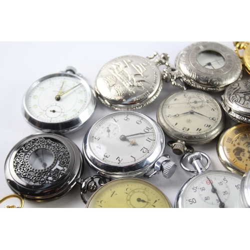 415 - Job Lot Assorted Vintage/Modern Pocket Watches Mechanical/ Quartz UNTESTED