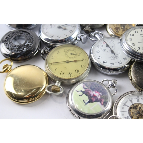 415 - Job Lot Assorted Vintage/Modern Pocket Watches Mechanical/ Quartz UNTESTED