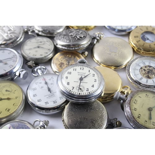 415 - Job Lot Assorted Vintage/Modern Pocket Watches Mechanical/ Quartz UNTESTED