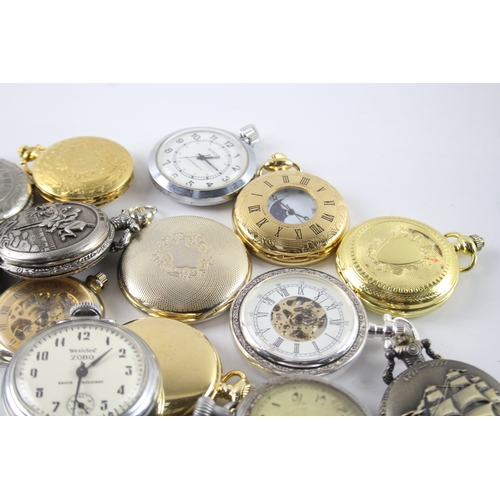 415 - Job Lot Assorted Vintage/Modern Pocket Watches Mechanical/ Quartz UNTESTED