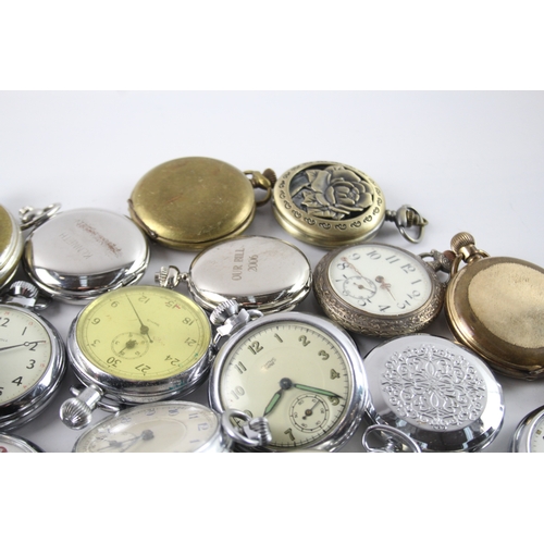 416 - Job Lot Assorted Vintage/Modern Pocket Watches Mechanical/ Quartz UNTESTED