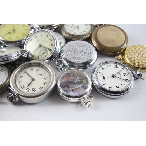 416 - Job Lot Assorted Vintage/Modern Pocket Watches Mechanical/ Quartz UNTESTED