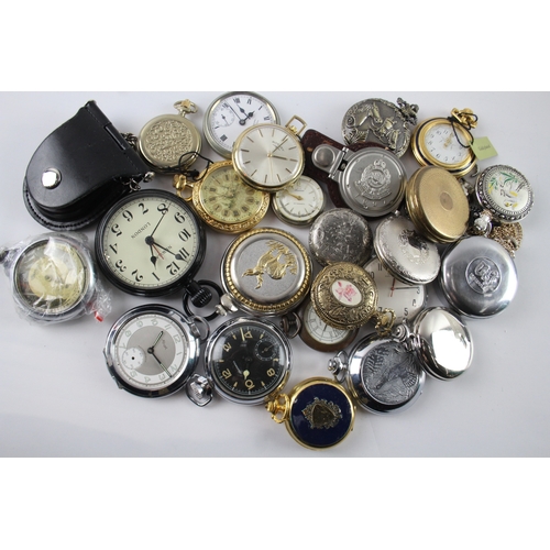 417 - Job Lot Assorted Vintage/Modern Pocket Watches Mechanical/ Quartz UNTESTED