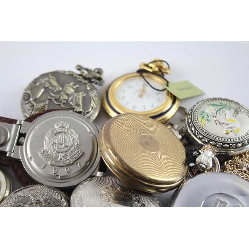 417 - Job Lot Assorted Vintage/Modern Pocket Watches Mechanical/ Quartz UNTESTED