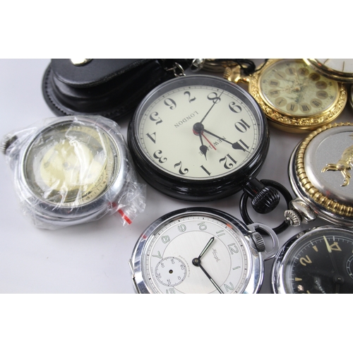 417 - Job Lot Assorted Vintage/Modern Pocket Watches Mechanical/ Quartz UNTESTED